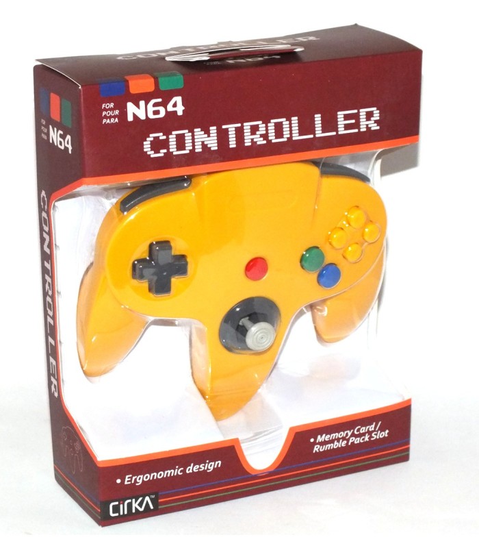 Mando compatible Nintendo 64 amarillo (nuevo)