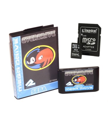 Pack Mega Everdrive X5 con caja + Tarjeta microSD 8gb
