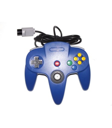 Mando compatible Nintendo 64 azul (nuevo)