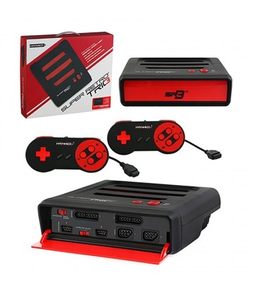 Consola Super Retro Trio Roja-negra