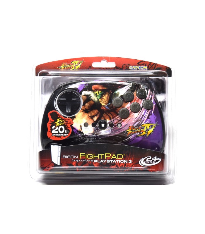 Mando PS3 FightPad Bison Street Fighter IV inalámbrico Mando PS3 FightPad Bison Street Fighter IV inalámbrico