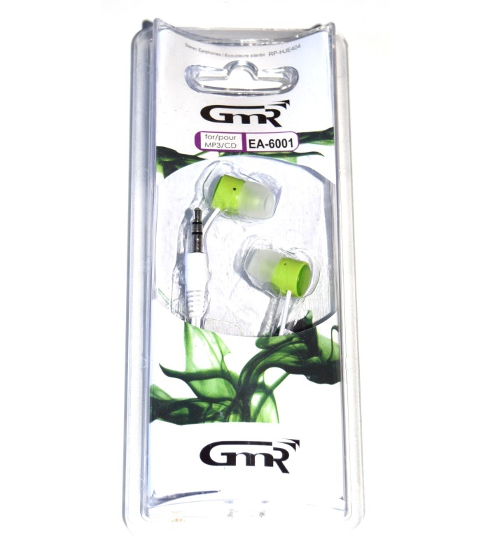 Auriculares in-ear GMR EA-6001 verde