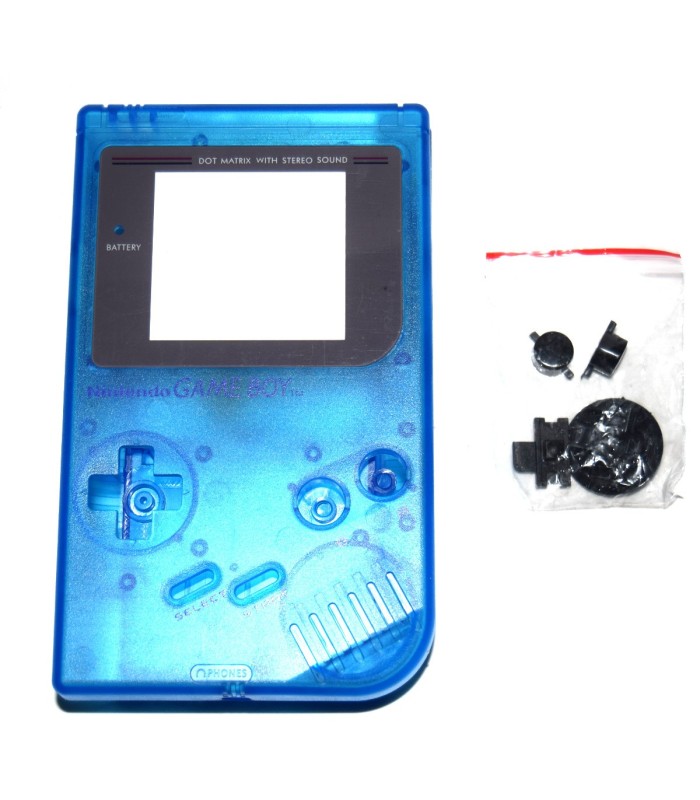 Carcasa GameBoy DMG-01 azul transparente Carcasa GameBoy DMG-01 azul transparente