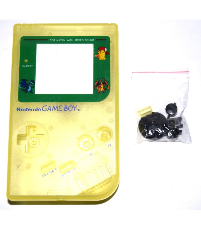 Carcasa GameBoy DMG-01 amarillo transparente Carcasa GameBoy DMG-01 amarillo transparente