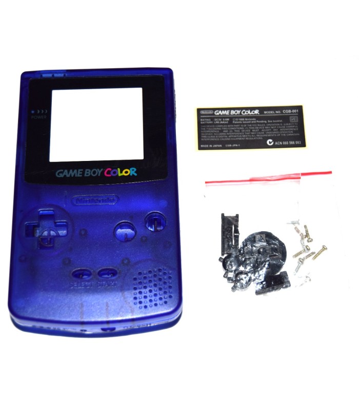 Carcasa GameBoy Color Azul Transparente