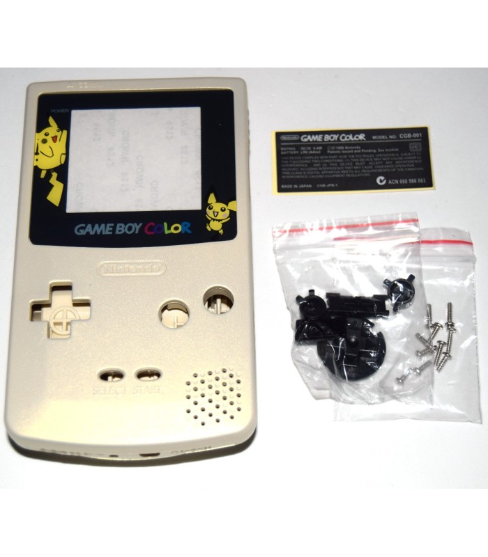 Carcasa GameBoy Color Pikachu dorada Carcasa GameBoy Color Pikachu dorada
