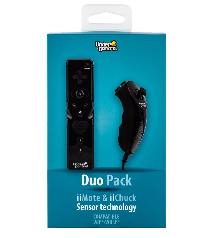 Wiimote motion plus + nunchuck compatibles negro Wiimote motion plus + nunchuck compatibles negro
