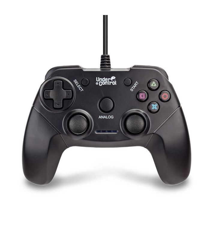 Mando Playstation/Playstation 2 compatible negro Under Control Mando Playstation/Playstation 2 compatible negro Under Control