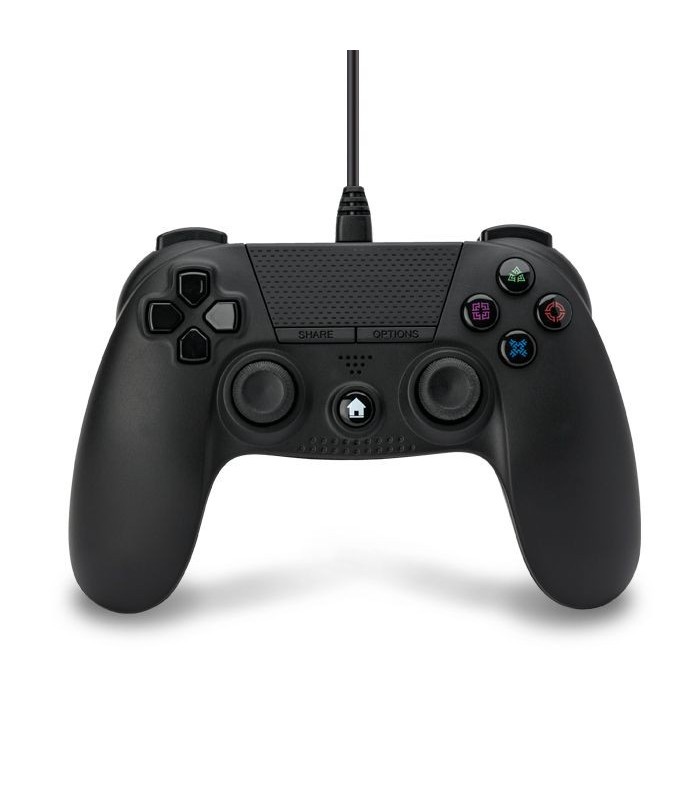 Mando compatible Playstation 4 con cable (negro) Mando compatible Playstation 4 con cable (negro)