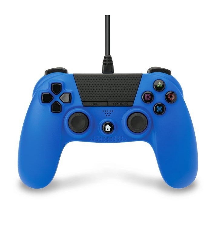 Mando compatible Playstation 4 con cable (azul) Mando compatible Playstation 4 con cable (azul)