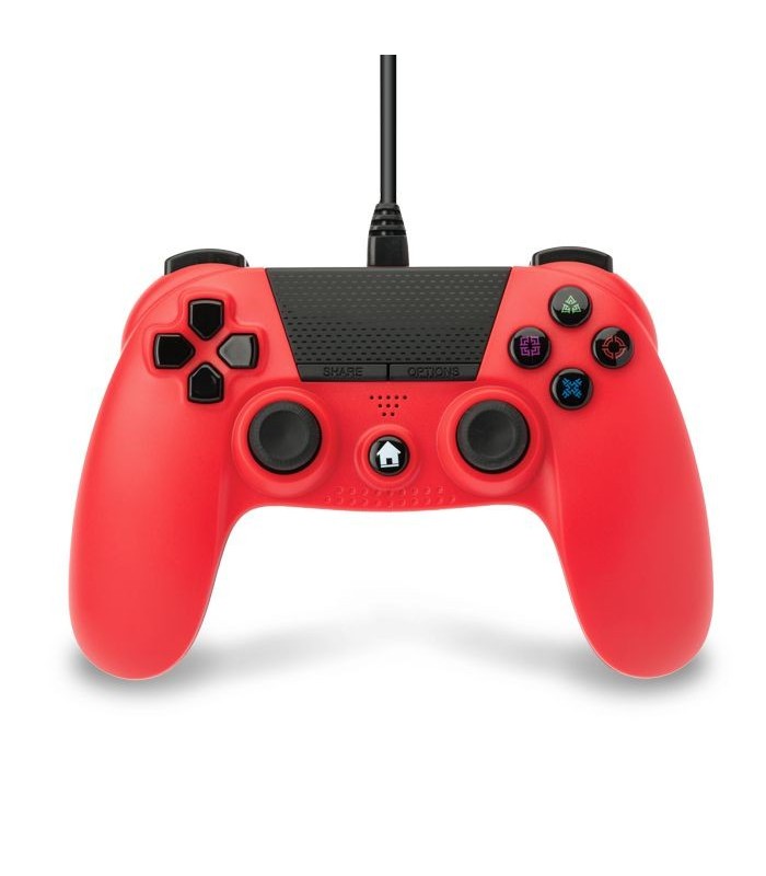 Mando compatible Playstation 4 con cable (rojo) Mando compatible Playstation 4 con cable (rojo)