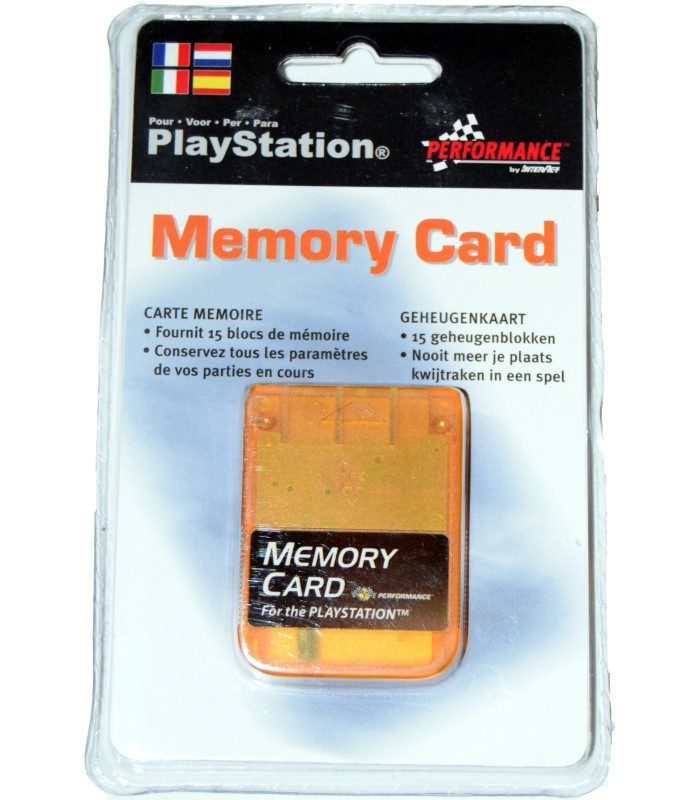 Memory Card compatible Playstation 1 MB. naranja Memory Card compatible Playstation 1 MB. naranja