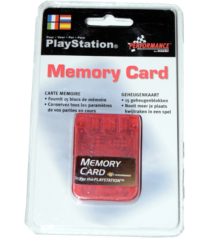 Memory Card compatible Playstation 1 MB. roja Memory Card compatible Playstation 1 MB. roja