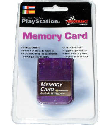 Memory Card compatible Playstation 1 MB. morada