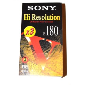 Pack 3 cintas VHS Sony E180 Hi Resolution