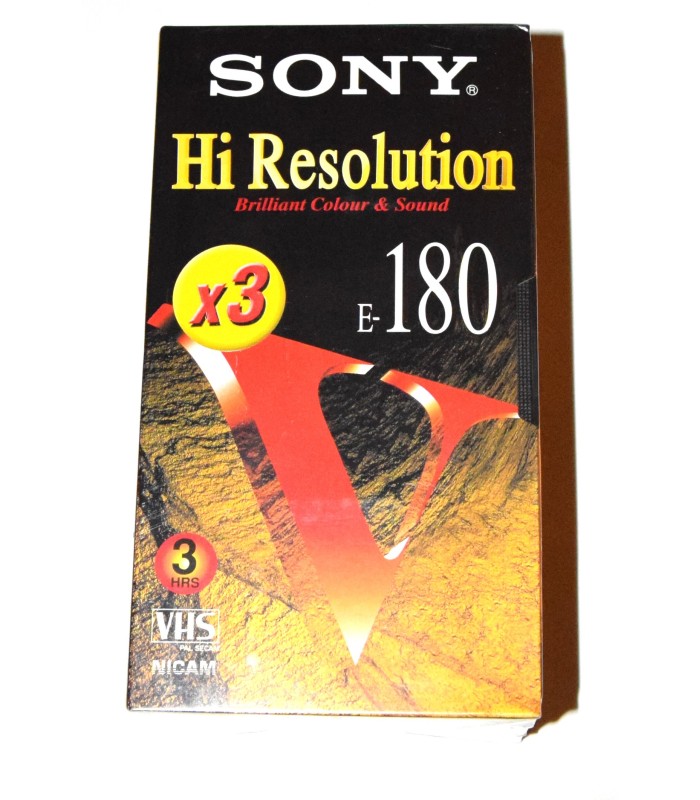 Pack 3 cintas VHS Sony E180 Hi Resolution