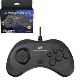 Mando Sega Saturn negro (licenciado)