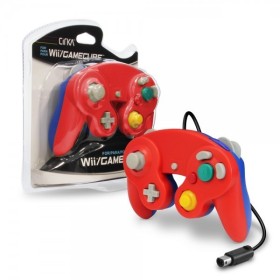 Mando compatible Gamecube/Wii rojo/azul