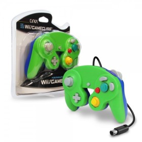 Mando compatible Gamecube/Wii verde/azul