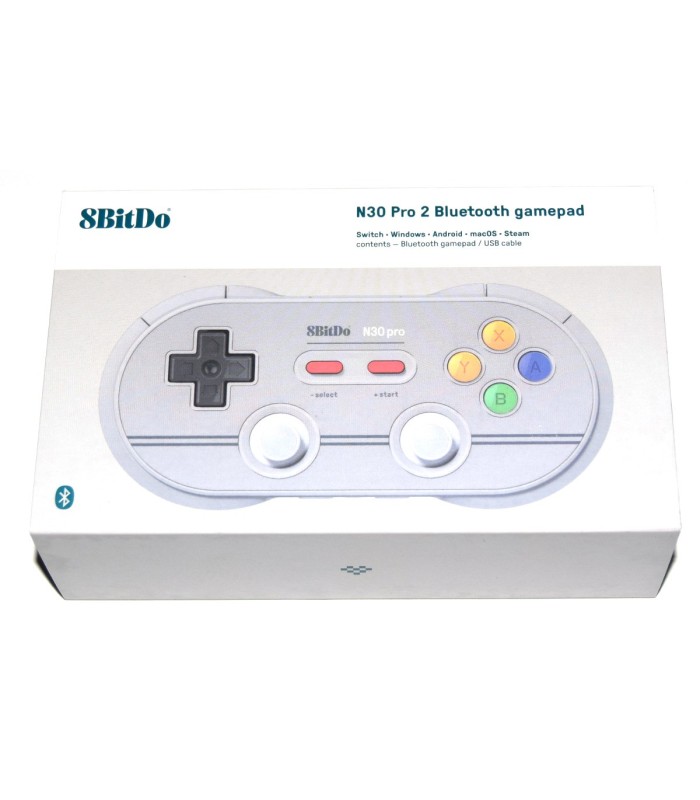 Mando Bluetooth N30 Pro 2 8Bitdo gris Mando Bluetooth N30 Pro 2 8Bitdo gris