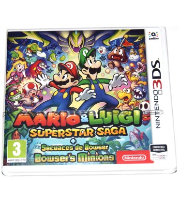 Juego Nintendo 3DS Mario & Luigi Superstar Saga + Secuaces de Bowser  (nuevo)