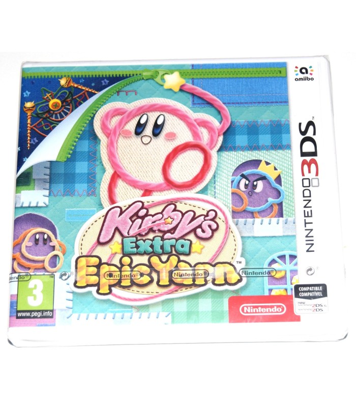 Juego Nintendo 3DS Extra Epic Yarn , Más Kirby en el reino de los hilos (nuevo)