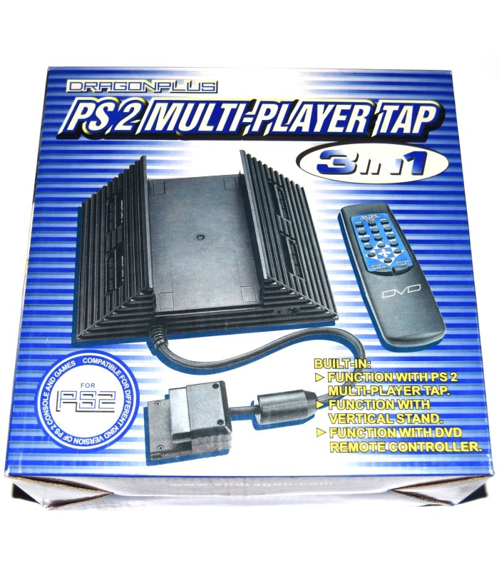 Pack Playstation 2: Soporte, Multitap y mando DVD