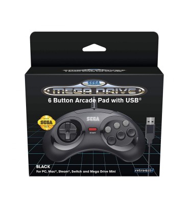 Mando USB Sega Megadrive 6 botones Megadrive Mini
