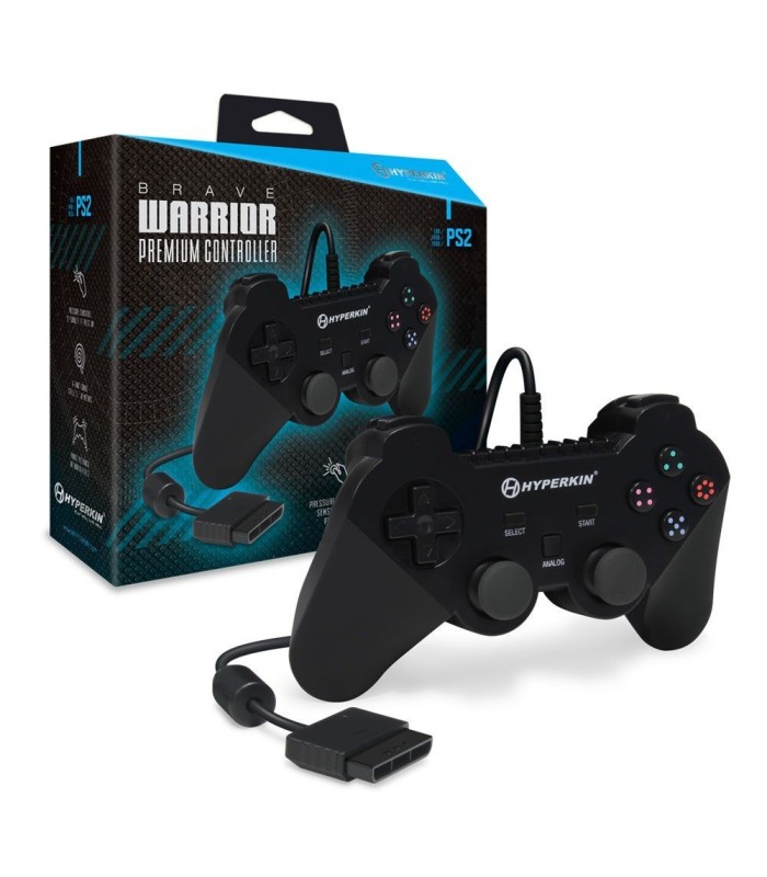 Mando compatible Playstation 2 Brave Warrior Negro Mando compatible Playstation 2 Brave Warrior Negro
