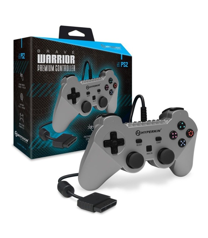 Mando compatible Playstation 2 Brave Warrior Plata Mando compatible Playstation 2 Brave Warrior Plata