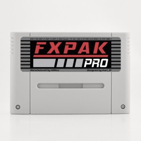 FXPAK Pro SuperNintendo con carcasa