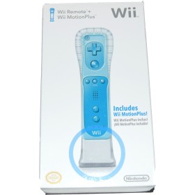 Nintendo Wii Remote Control + Motionplus oficial azul (nuevo)