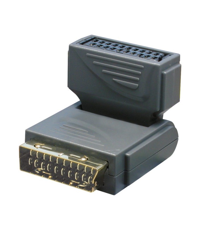 Adaptador euroconector acodado Adaptador euroconector acodado