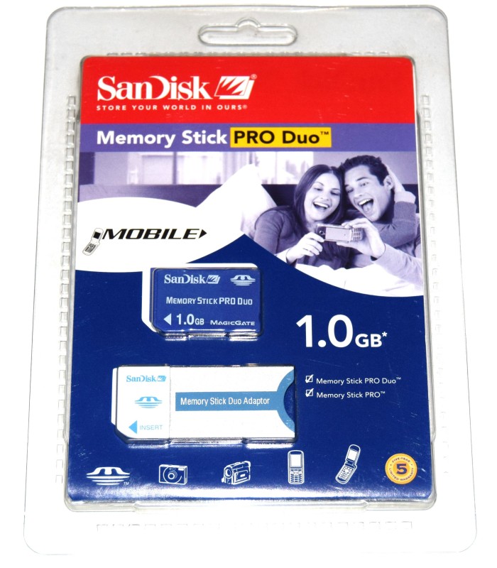 Tarjeta memoria Sony PSP Memory Stick Pro Duo  1Gb.