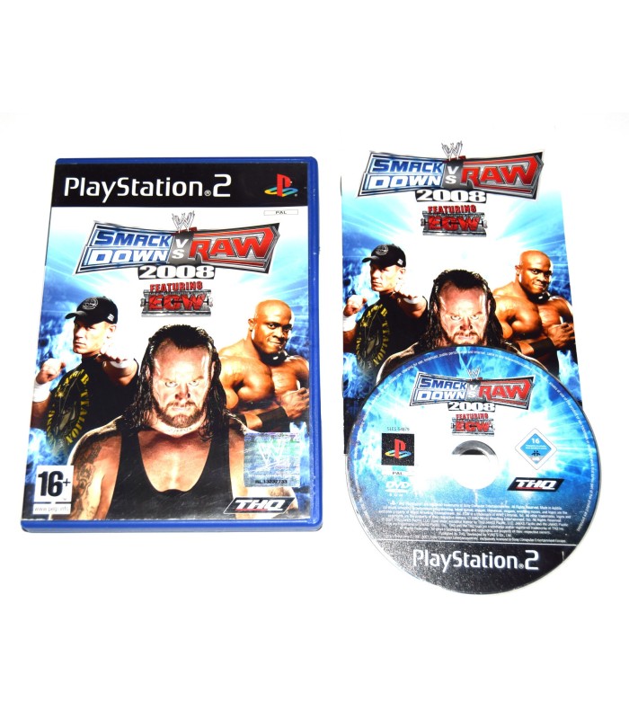 Juego Playstation 2 WWE Smackdown Vs. Raw 2008  (segunda mano)