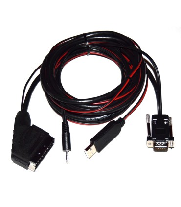 Cable RGB-SCART VGA elevador tensión 12v