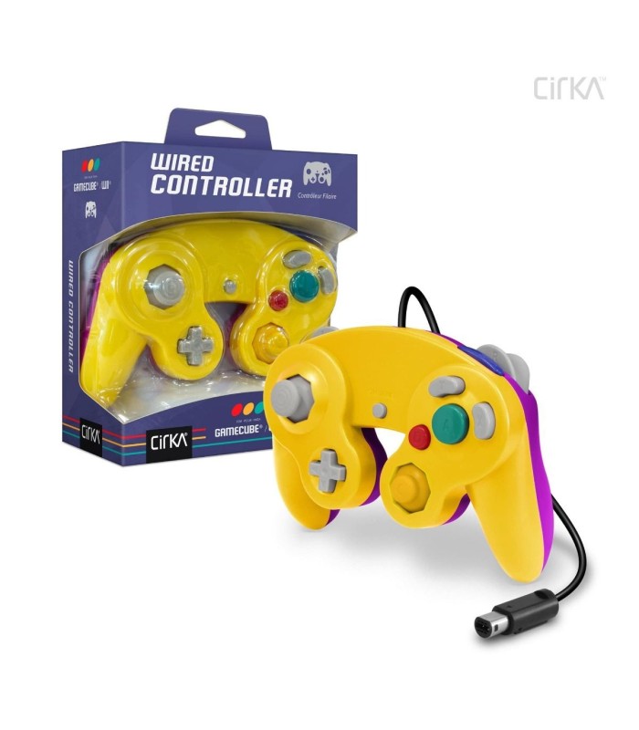 Mando compatible Gamecube/Wii amarillo/morado