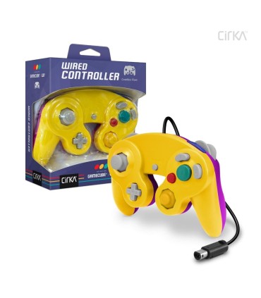 Mando compatible Gamecube/Wii amarillo/morado