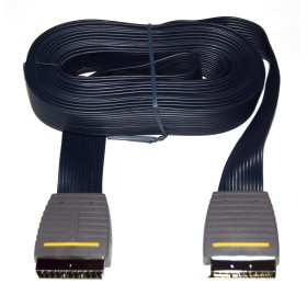 Cable 5m. Premium SCART-SCART macho plano