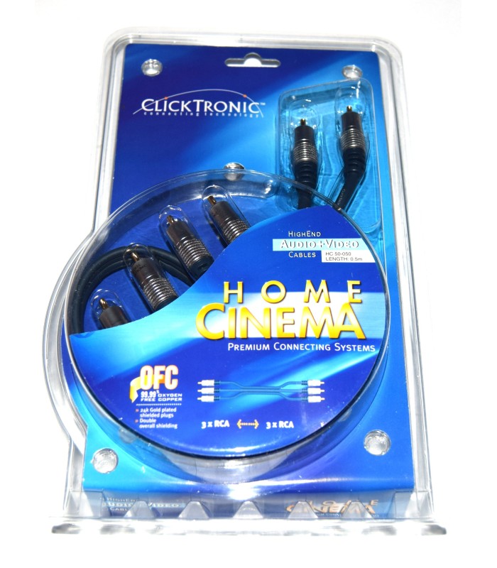 Cable AV Premium 50cm. Clicktronic