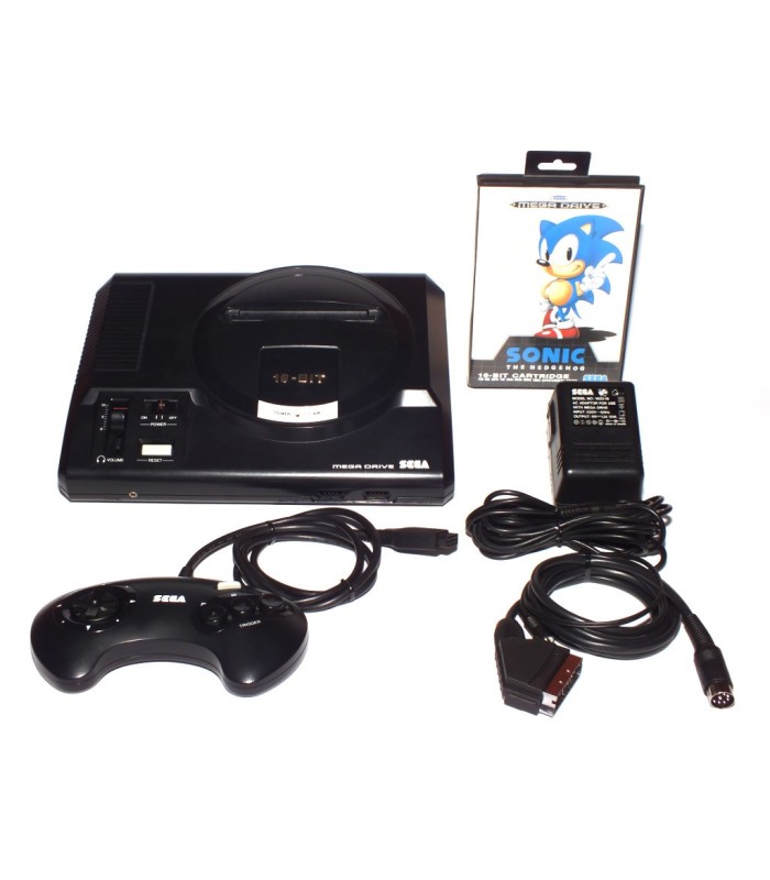 Pack Sega Megadrive mod region - 50/60hz + mando + cable + Sonic