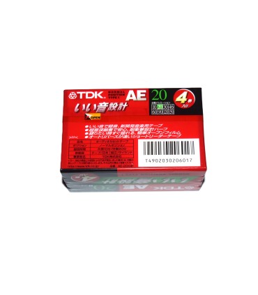 Pack 4 Cinta de Cassette vírgen TDK AE20 20min
