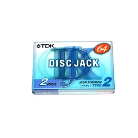 Pack 2 Cinta de Cassette vírgen TDK Disc Jack 64min