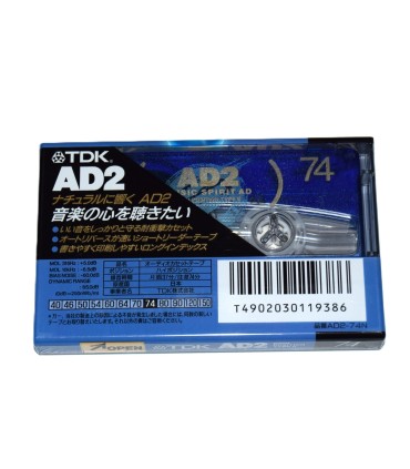 Cinta de Cassette vírgen TDK AD2 74min