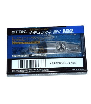 Cinta de Cassette vírgen TDK AD2 70min