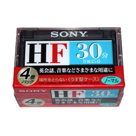 Pack 4 Cinta de Cassette vírgen Sony HF30 30min