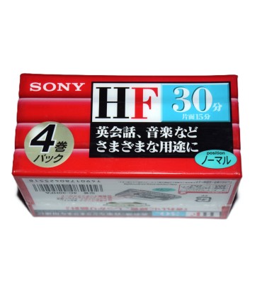 Pack 4 Cinta de Cassette vírgen Sony HF30 30min