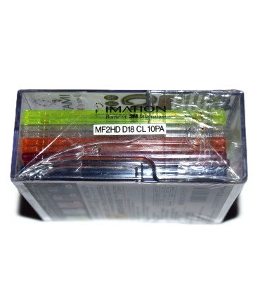 Caja disquetes 3 1/2 2HD Imation colores