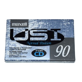 Cinta de Cassette vírgen Maxell USI 90min
