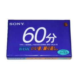 Cinta de Cassette vírgen Sony Basic 60min